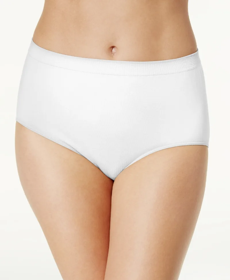 Bali Comfort Revolution Microfiber Brief Underwear 803J - White