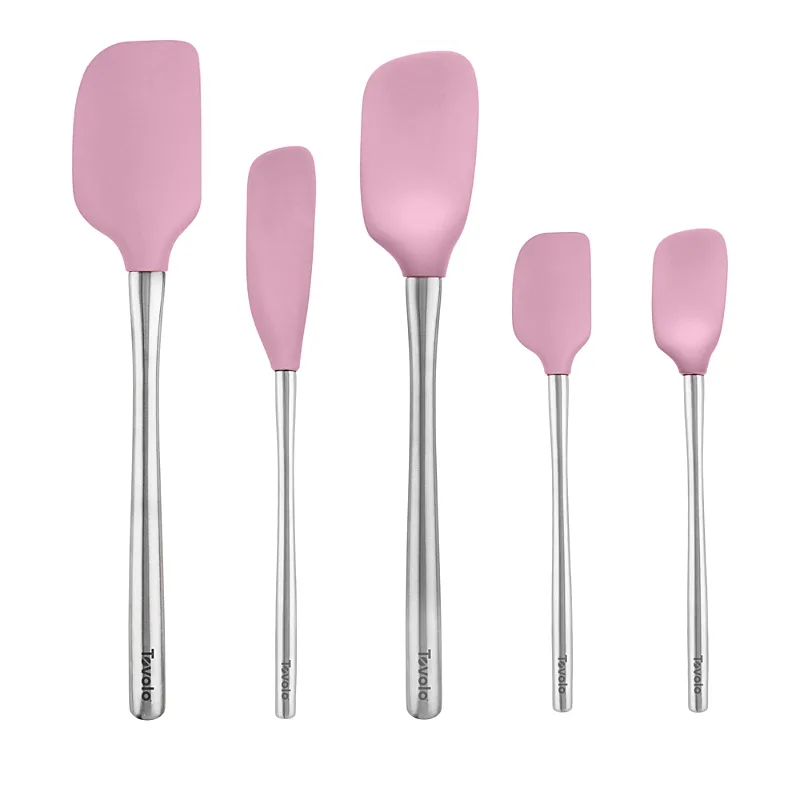 Tovolo Flex-Core Silicone and Stainless Steel 5-Piece Spatula Set