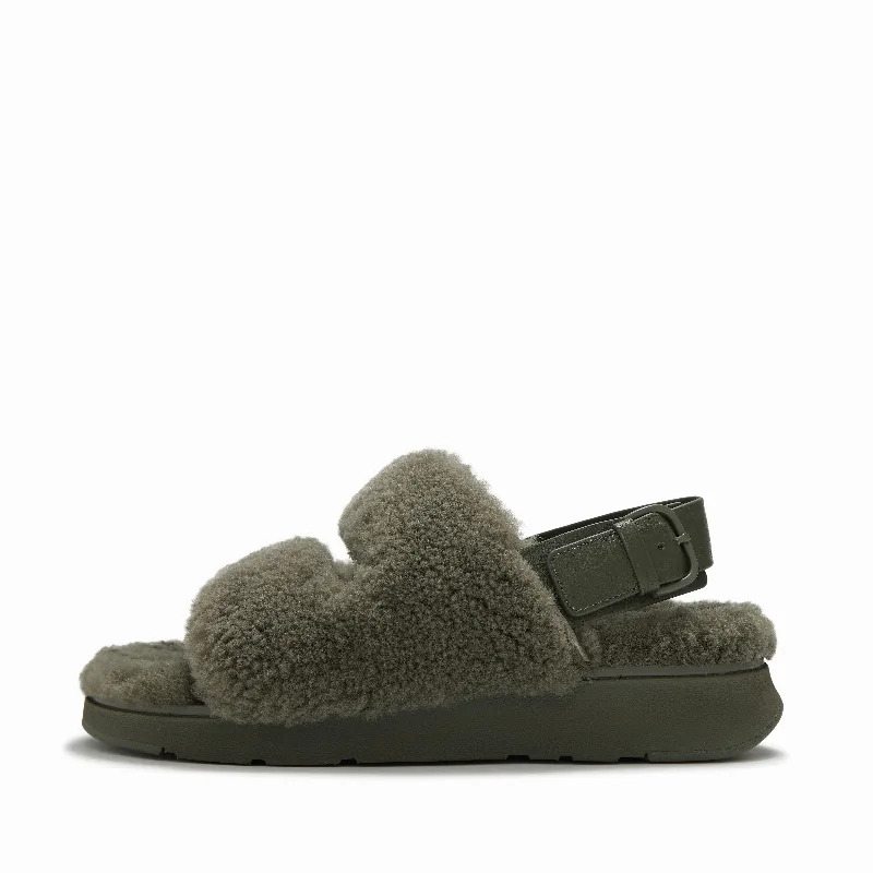GEN-FF Shearling Two-Bar Sandals