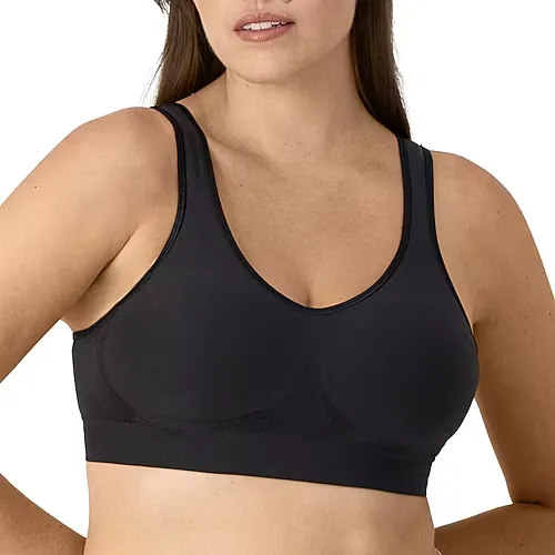 Bali Comfort Revolution Comfortflex Fit Shaping Seamless Wireless Full Coverage Bra-3488, Xx-large, Black