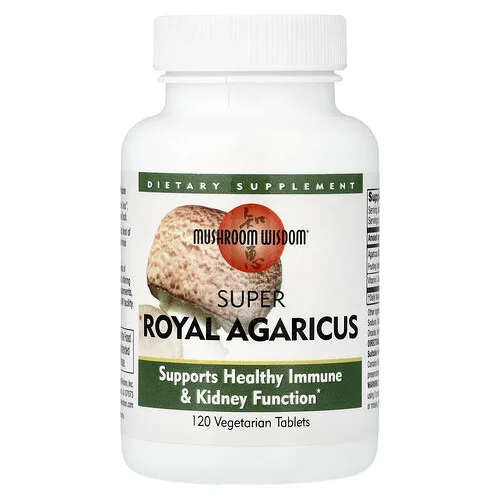 Mushroom Wisdom, Super Royal Agaricus, 120 Vegetarian Tablets