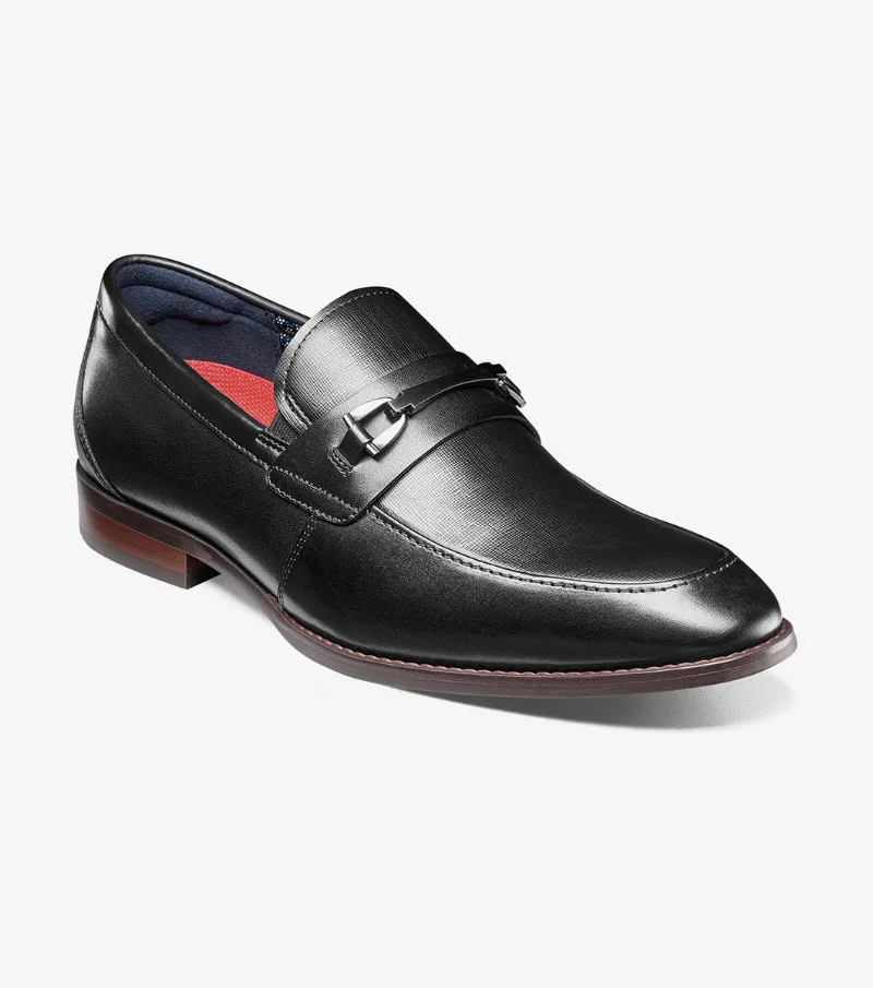Stacy Adams Shoes Kaylor Moc Toe Bit Slip On Black Size 10.5