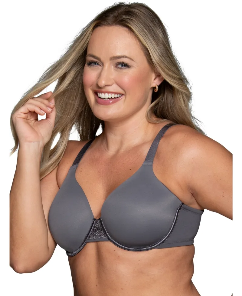 Vanity Fair Beauty Back Smoothing Full-Figure Contour Bra - Steele Violet