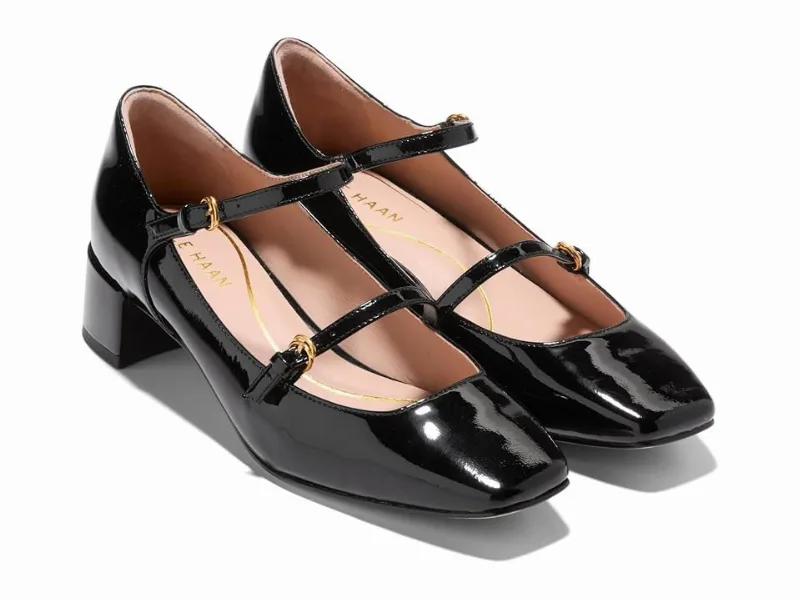 Cole Haan Paxton Maryjane Pump (Black Patent Leather) High Heels