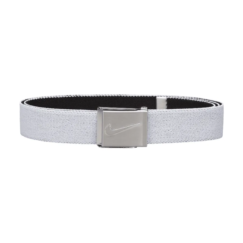 Nike Men's Reversible Stretch Web Golf Belt in White | 112800-101