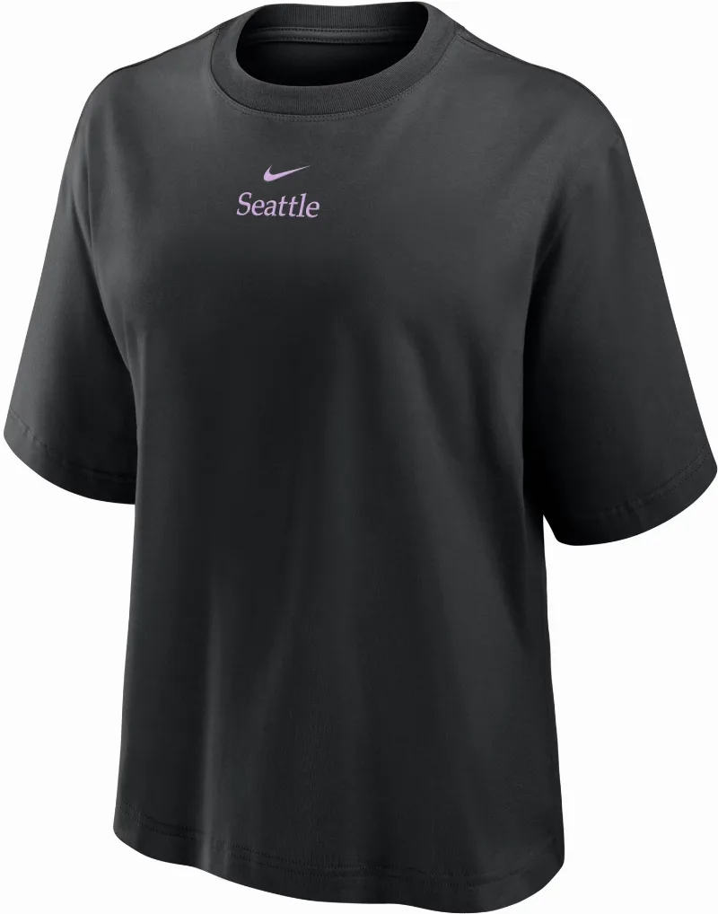 Nike Women's Seattle Boxy Black T-Shirt