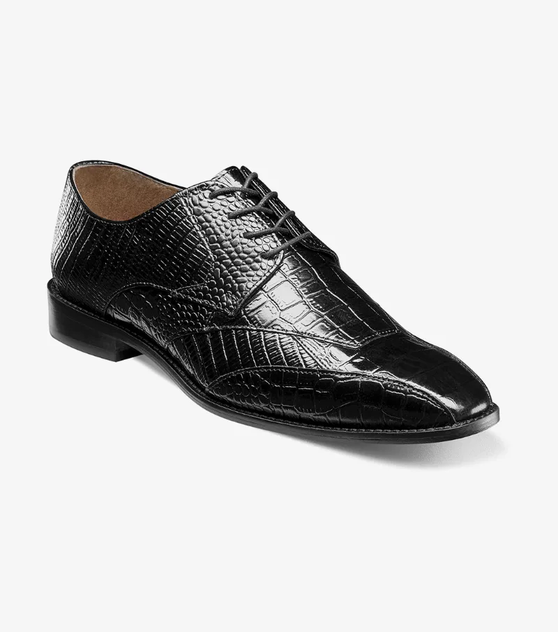 Stacy Adams Shoes Tristano Modified Bike Toe Oxford Black Size 9.5