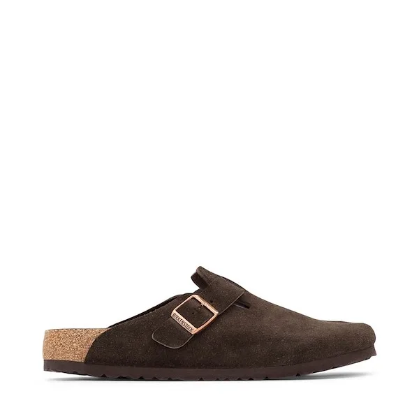 Mens Birkenstock Boston Soft Footbed Clog - Mocha