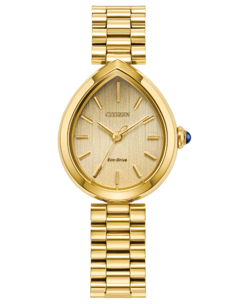 Citizen Women's Eco-Drive Classic Rainell Gold-Tone Stainless Steel Bracelet Watch, 26mm - Gold-Tone