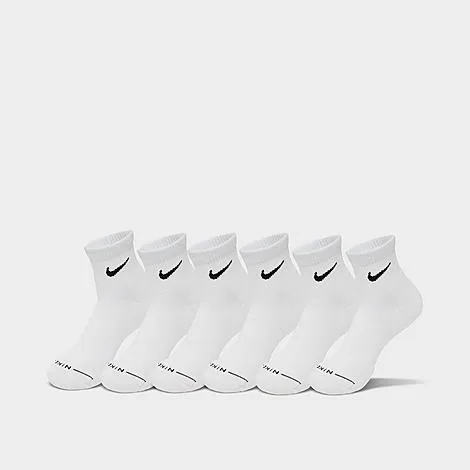 Nike Everyday Elevated Ankle Socks (6-Pack) in White/Black Size: XL