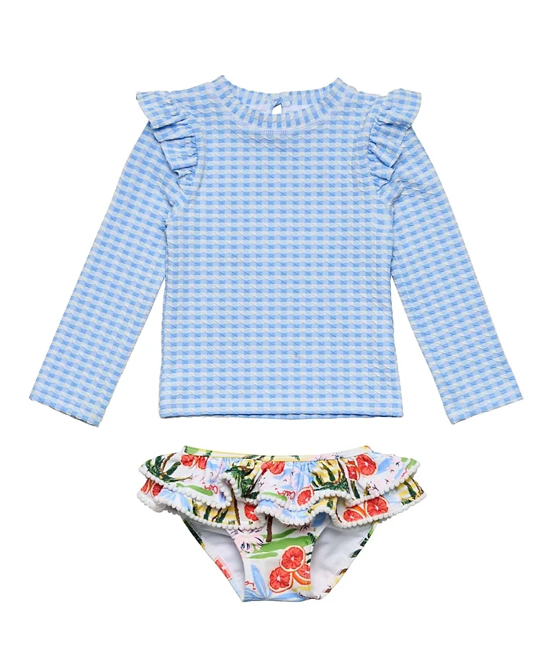 Snapper Rock Girls' Ciao Paradiso Ruffle Set - Little Kid