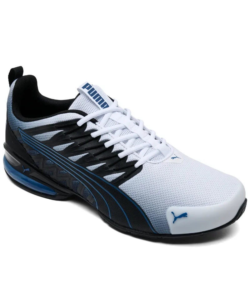 Puma Men's Voltaic Evo Dim Running Low-Top Sneakers from Finish Line - White,Black,Royal