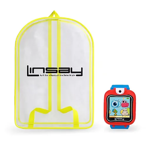 Linsay 1.5 Kids Blue Smart Watch With Bag, One Size, Blue