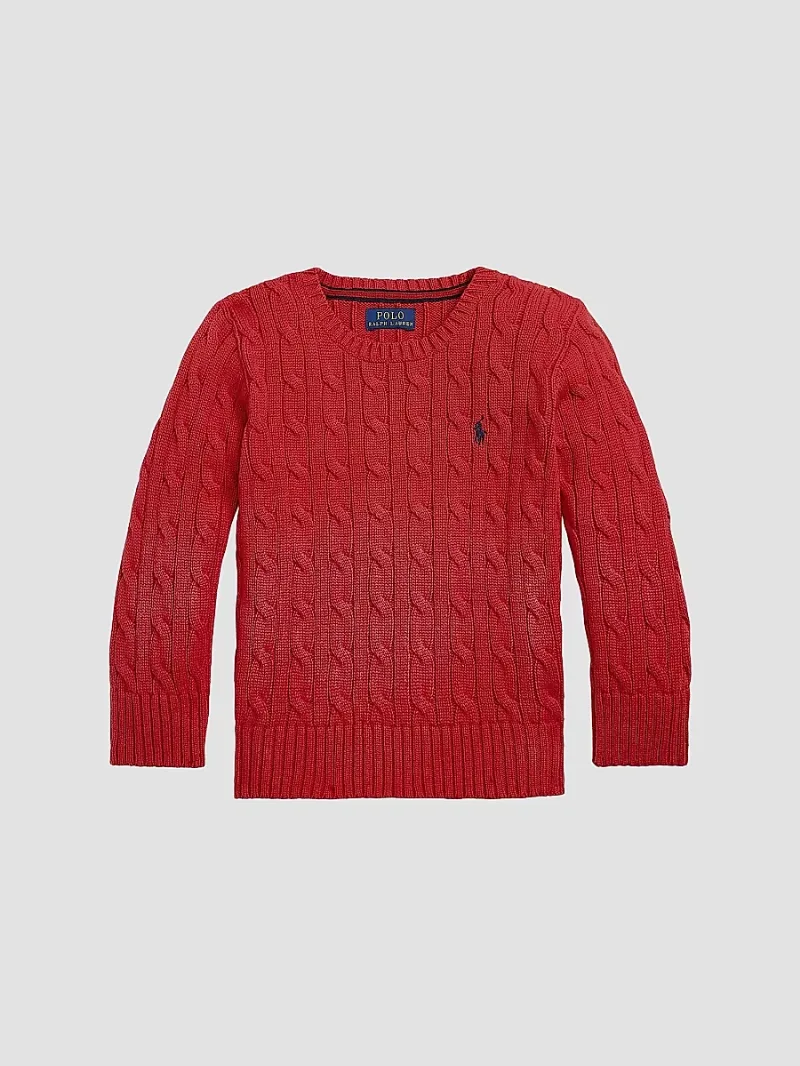 Polo Ralph Lauren Boy's Little Boy's & Boy's Cable-Knit Sweater - Ralph Lauren Red - Size 14