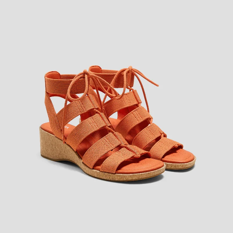 VIVAIA Strap Wedge Sandals (Heidi)|APRICOT|5.5-6