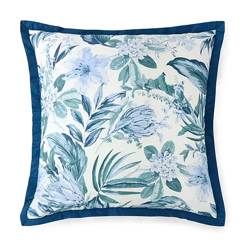 Liz Claiborne Eloise Euro Sham, One Size, Blue