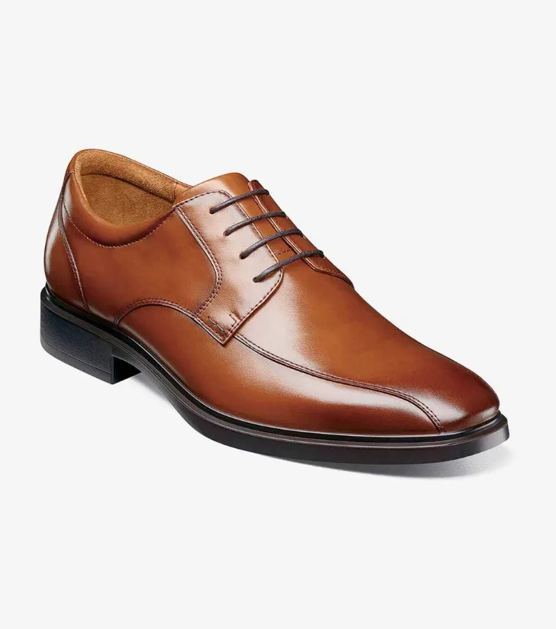 Florsheim Shoes Forecast Waterproof Bike Toe Oxford Cognac Size 12