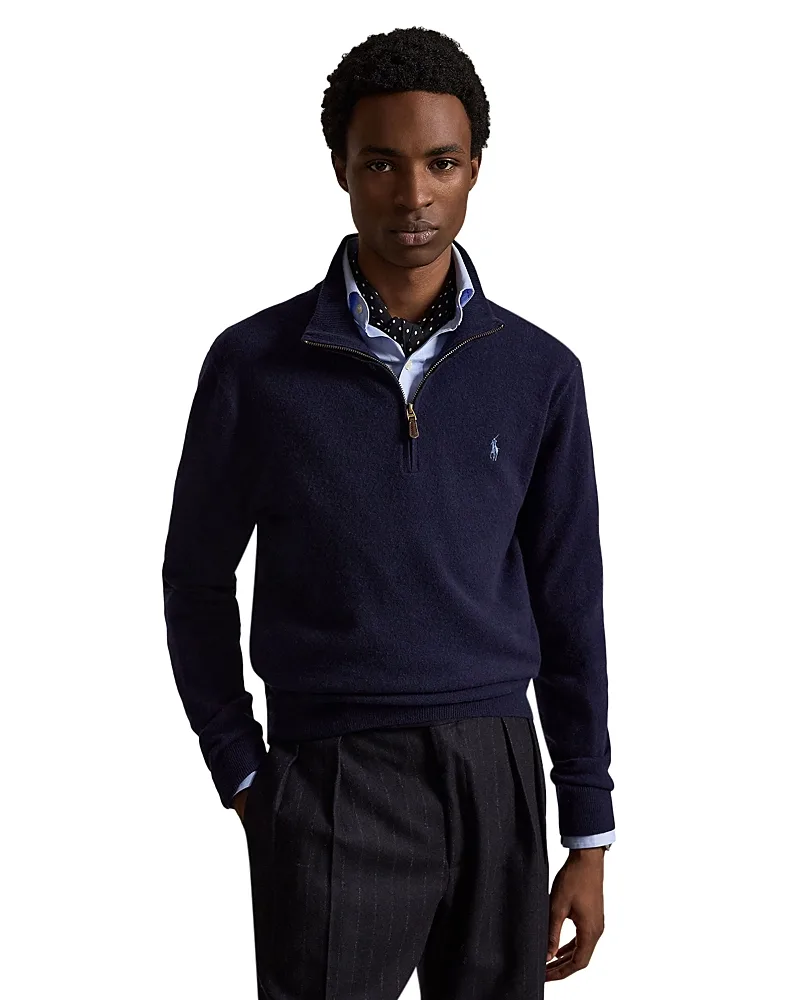 Polo Ralph Lauren Quarter Zip Merino Wool Sweater