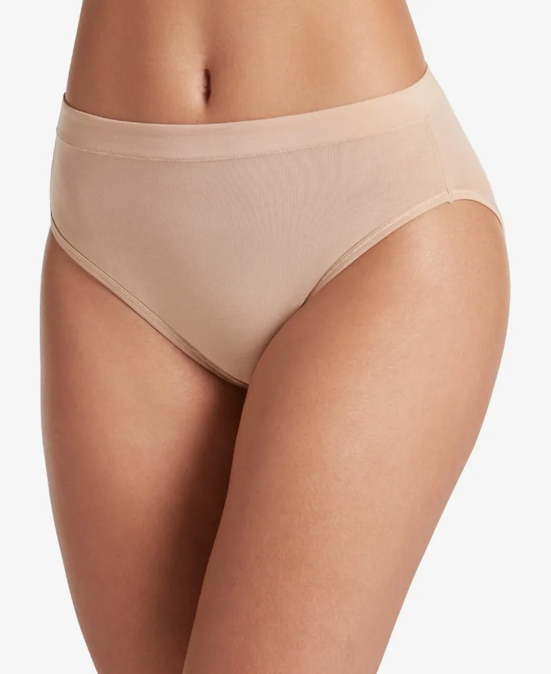 Jockey Cotton Stretch Hi Cut 1555, Created for Macy's - Light (Nude 4)