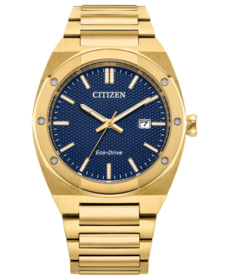 Citizen Men's Sport Luxury Integrated Gold-Tone Stainless Steel Bracelet Watch, 40mm - Gold-tone