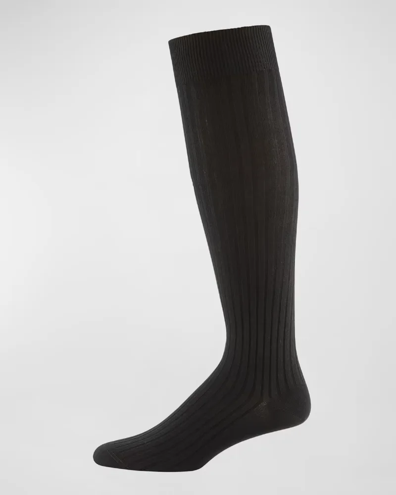 Neiman Marcus Core-Spun Socks, Over-the-Calf
