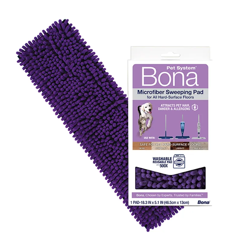 Bona Pet System Washable, Multi-Surface Microfiber Sweeping Pads For Dander, Allergens, Hair | PetSmart