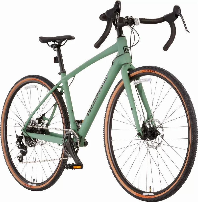 Nishiki Alamosa Gravel Bike, Men's, 700c, Green/Green 2