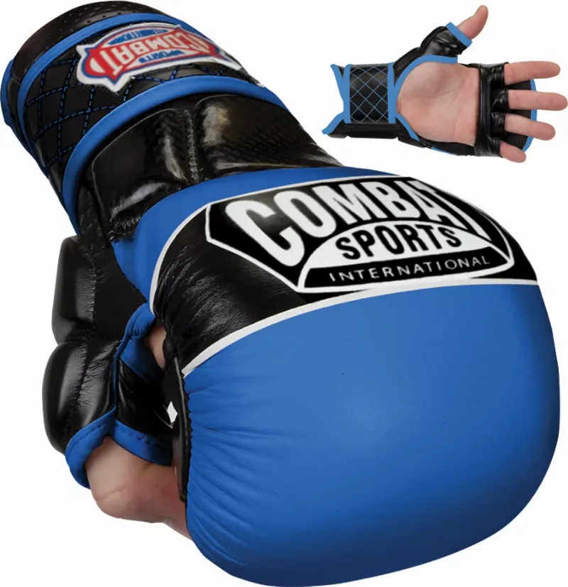 Combat Sports Max Strike MMA Training Gloves, Men's, Large, Blue