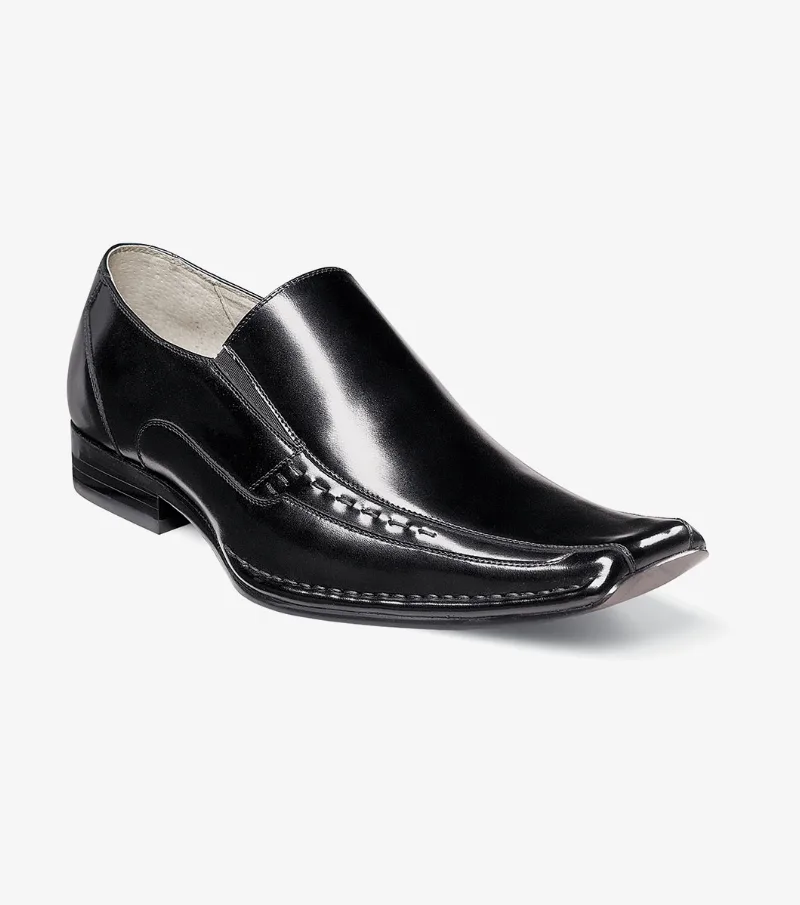 Stacy Adams Shoes Templin Bike Toe Loafer Black Size 11