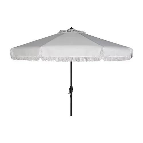 Safavieh Milan Patio Collection Patio Umbrella, One Size, White