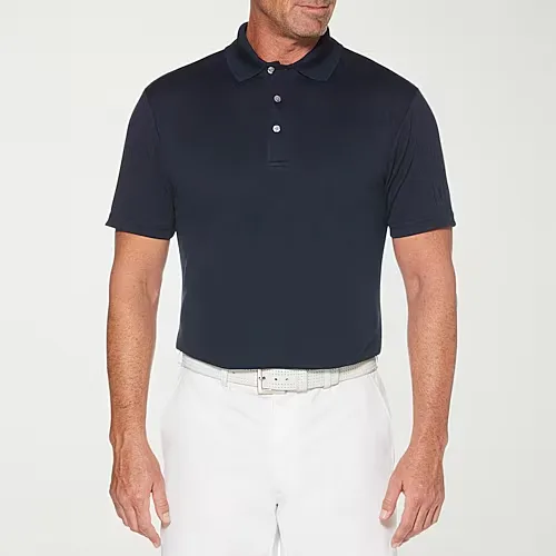 PGA TOUR Airflux Mens Short Sleeve Polo Shirt, Xx-large, Blue