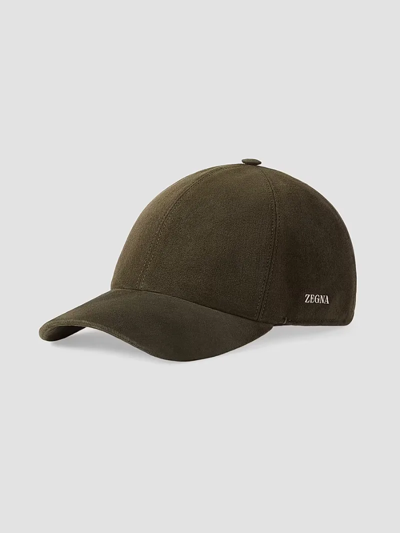 ZEGNA Men's Secondskin Baseball Cap - Green - Size Medium