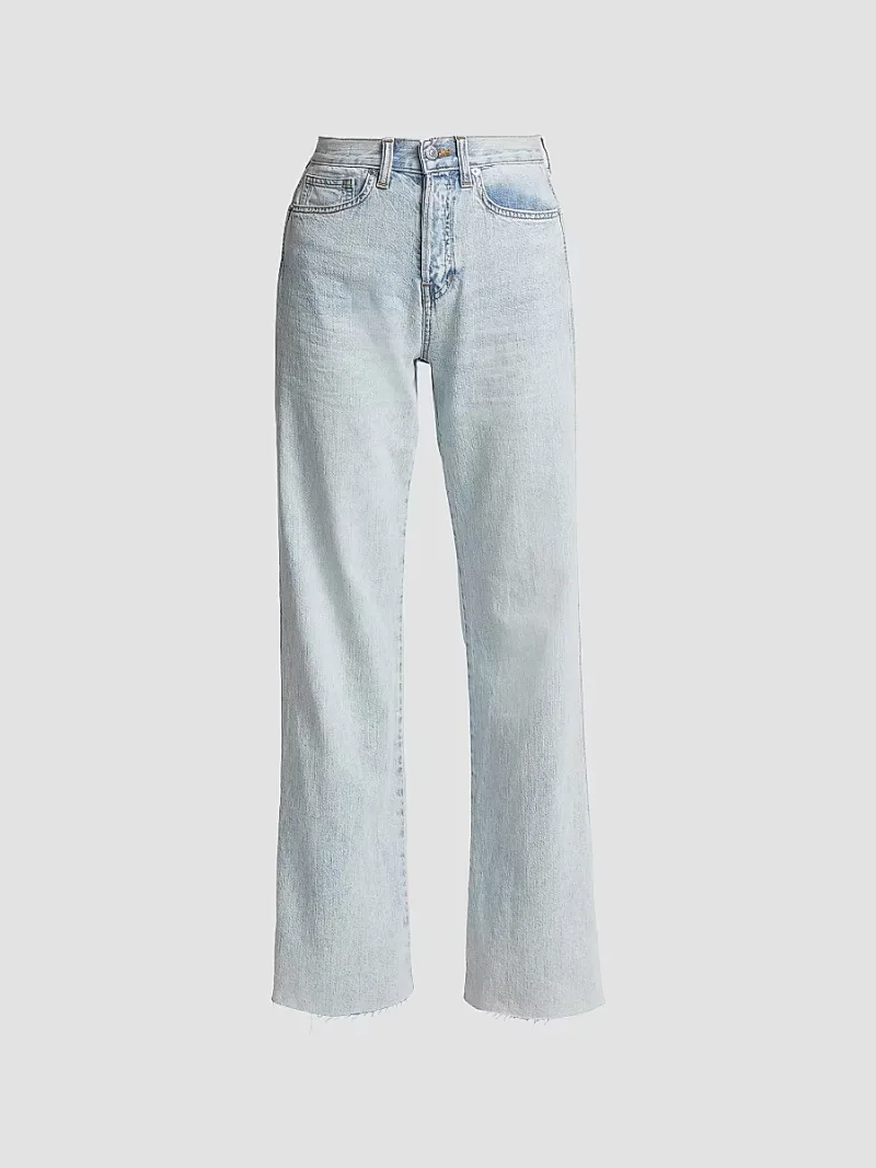 Veronica Beard Women's Taylor High-Rise Stretch Wide-Leg Jeans - Blue - Size 31