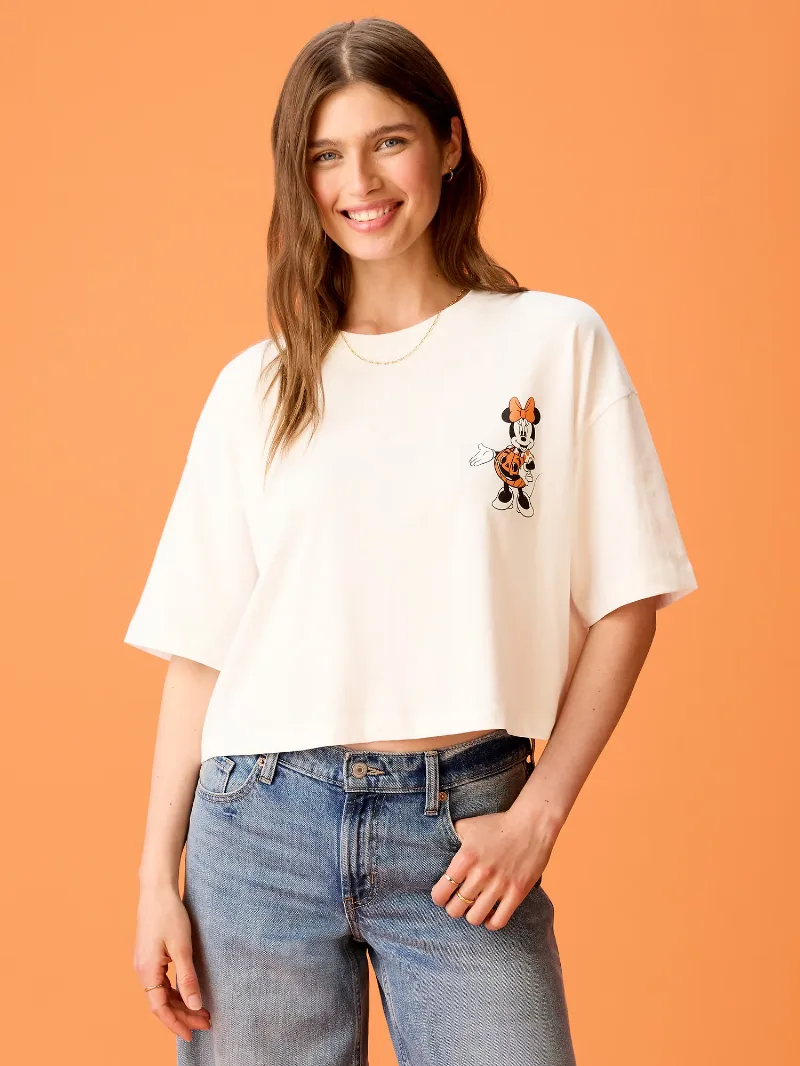 Old Navy x Disney Minnie Mouse Boxy Cropped T-Shirt for Women