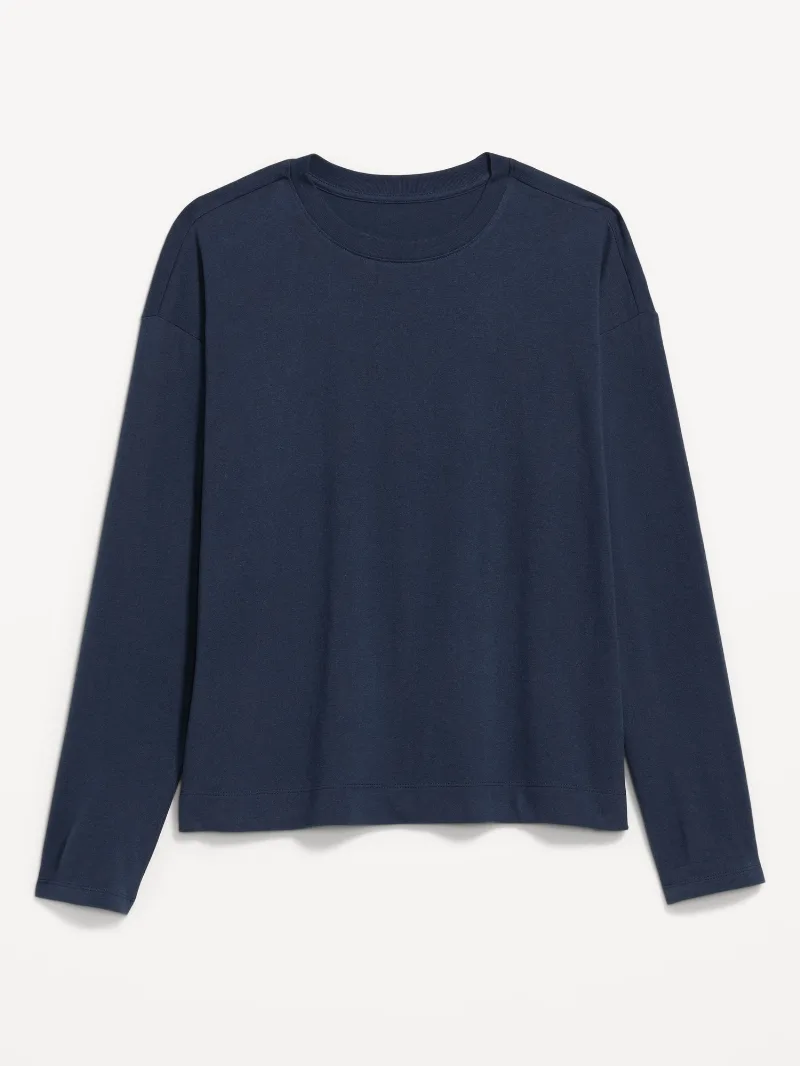 Vintage Long-Sleeve Crew-Neck T-Shirt