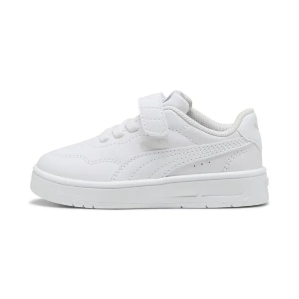 Tenis PUMA Court Lally para Bebés en Talle 11 White/PUMA White/feather Gris