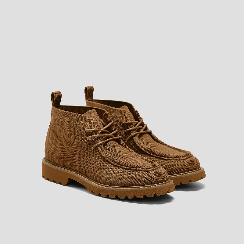 VIVAIA Round-Toe Lug Sole Ankle Boots (Francis)|CARAMEL|US 6