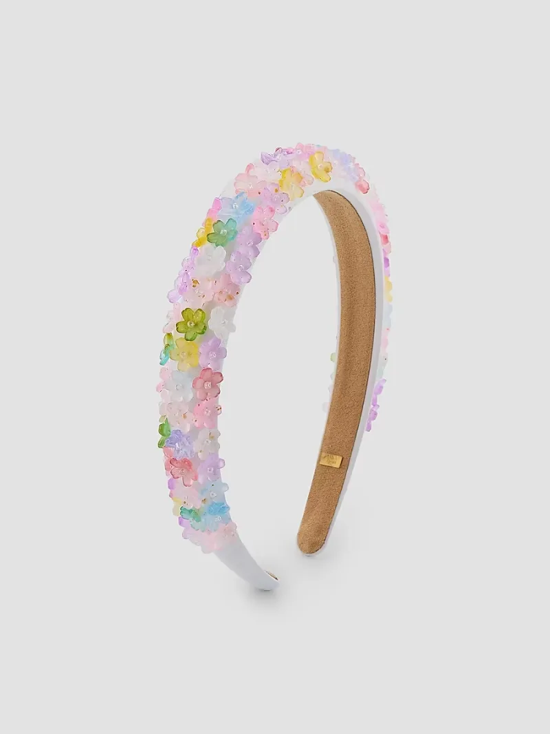 Bari Lynn Girl's Girl's Floral Embellished Headband - Multi