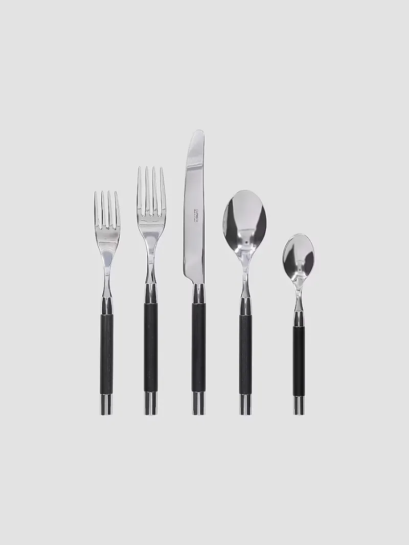 Capdeco Conty 5-Piece Flatware Set - Black