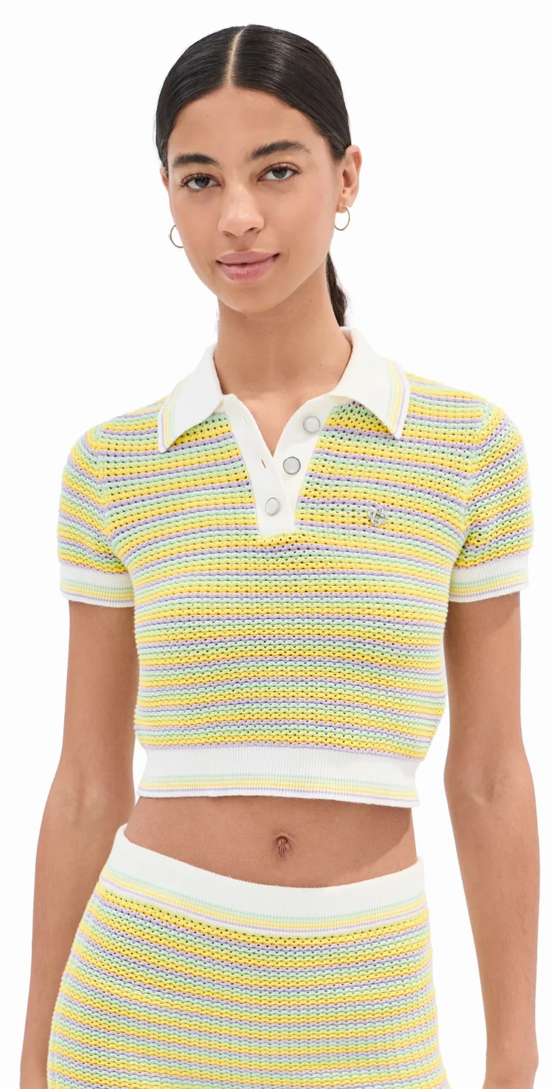 Casablanca Bourgeois Stripe Polo Shirt Multi S