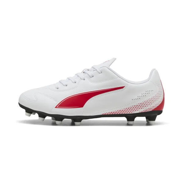 Tacos de Fútbol PUMA Vitoria II Fg/ag para Hombre en Talle 28.5 White/PUMA Rojo
