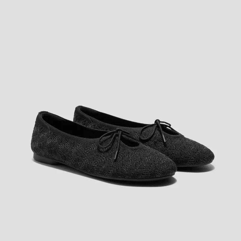 VIVAIA Round-Toe Lace-up Flats (Camora)|BLACK FLORAL|US 7
