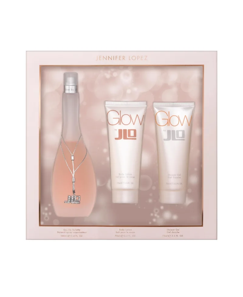 Jennifer Lopez Glow By Jlo 100ML & 75ML Body Lotion & Sg (3PC) - Pink Overflow