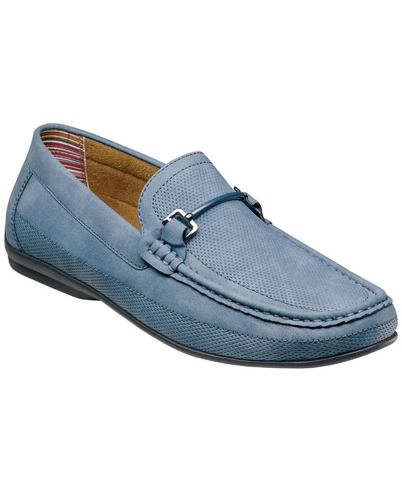 Stacy Adams Men's Colton Moc-Toe Shoes - Navy