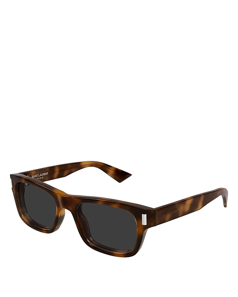 Saint Laurent Rectangular Sunglasses, 53mm