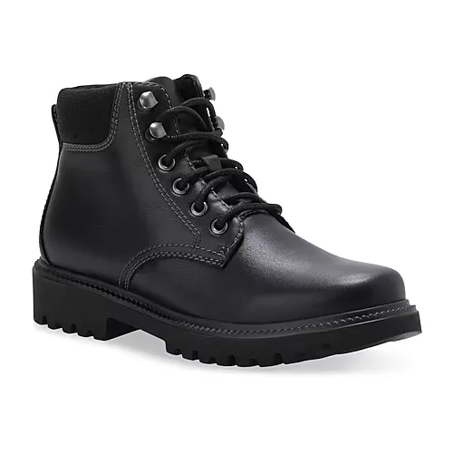 Eastland Womens Meadow Block Heel Lace Up Boots, 10 Medium, Black