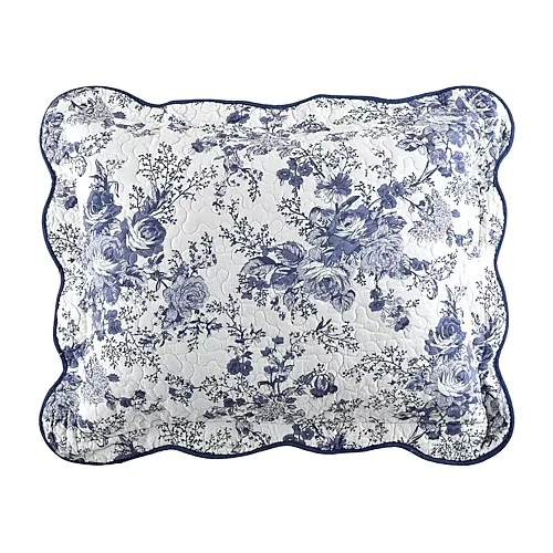 Laurel Manor Toile Garden Cotton Pillow Sham, One Size, Multiple Colors