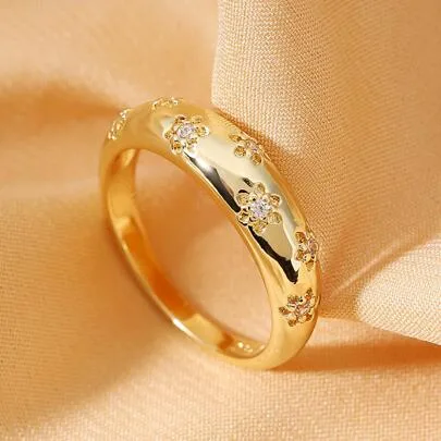 Cubic Zirconia Decor Ring