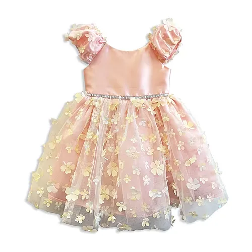 Blueberi Boulevard Toddler Girls Sleeveless A-Line Dress, 2t, Pink