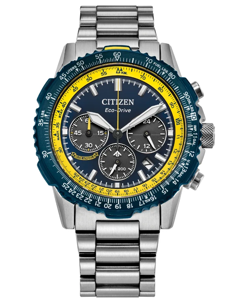 Citizen Men's Promaster Navihawk Chronograph Silver-Tone Stainless Steel Bracelet Watch 40mm - Silver-tone
